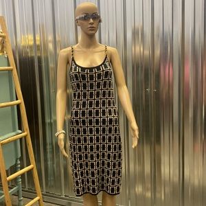 Beautiful navy and gold cocktail dress